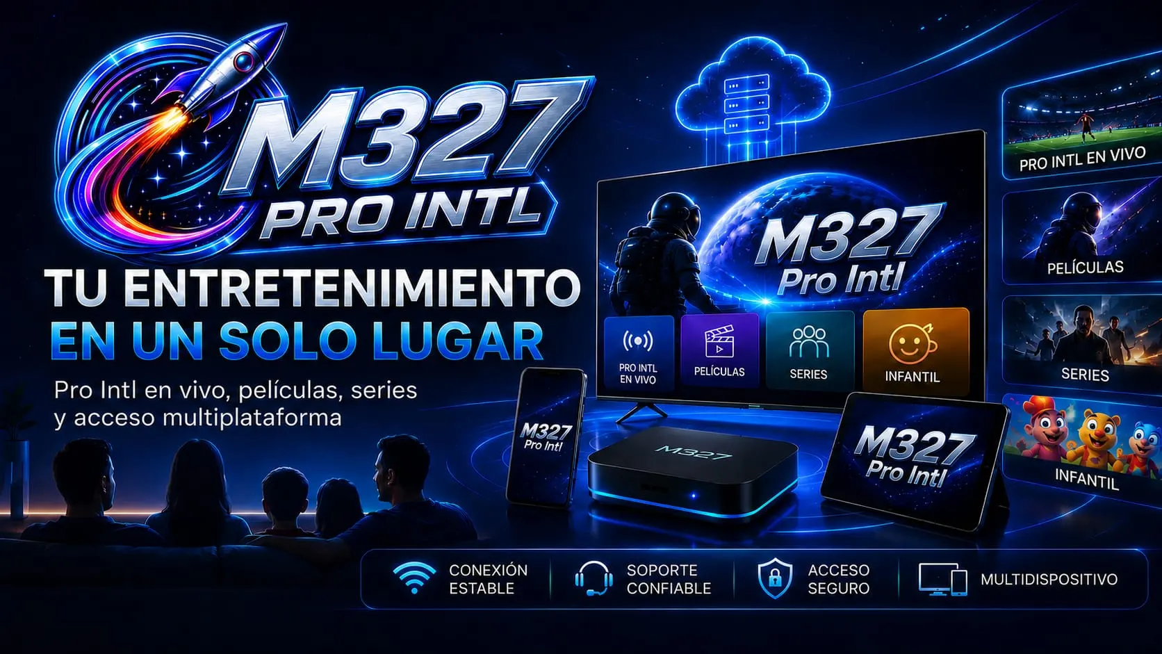 Selección de entretenimiento disponible